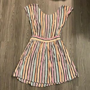 Multi-colored Stripe Dress